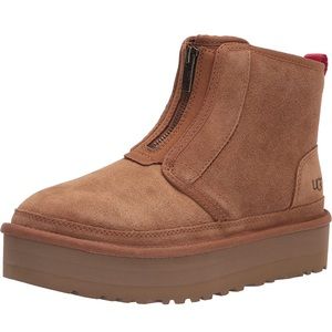 UGG Women’s Neumal Platform Zip Fashion Boot in Chestnut